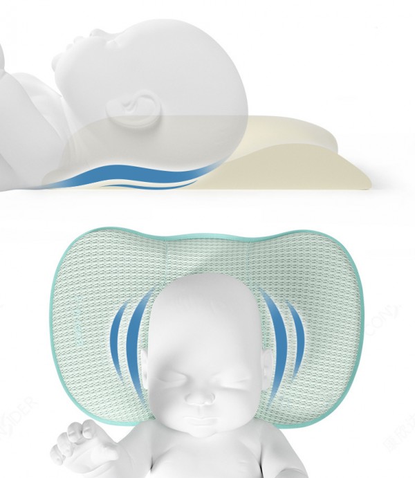 Gối cao su non chống méo đầu cho bé CS43